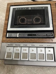 Vintage GE General Electric 7-4975B AM/FM/Cassette Tape Clock Radio Recorder