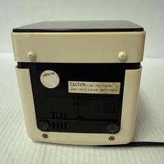 Magnavox Cube Clock Radio With FM/AM Tuner Dual Alarms Battery Backup Vintage