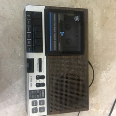 Vintage GE 7-4956B FM AM Alarm Clock Radio Cassette Recorder Wood Grain, Tested.