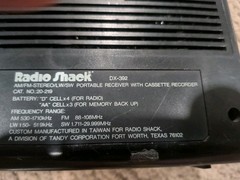 Radio Shack Dx-392 Radio/Cassette Player – Radio Works Cassette Deck Needs Work