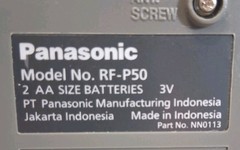 Vintage Panasonic AM/FM 2-Band Portable Radio RF-P50 W/Strap Works,VGC