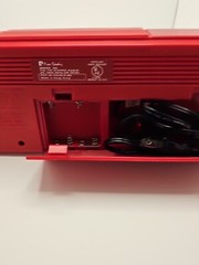 WORKING Vintage Pierre Cardin Series 185 Red AM/FM Stereo Radio (A5)