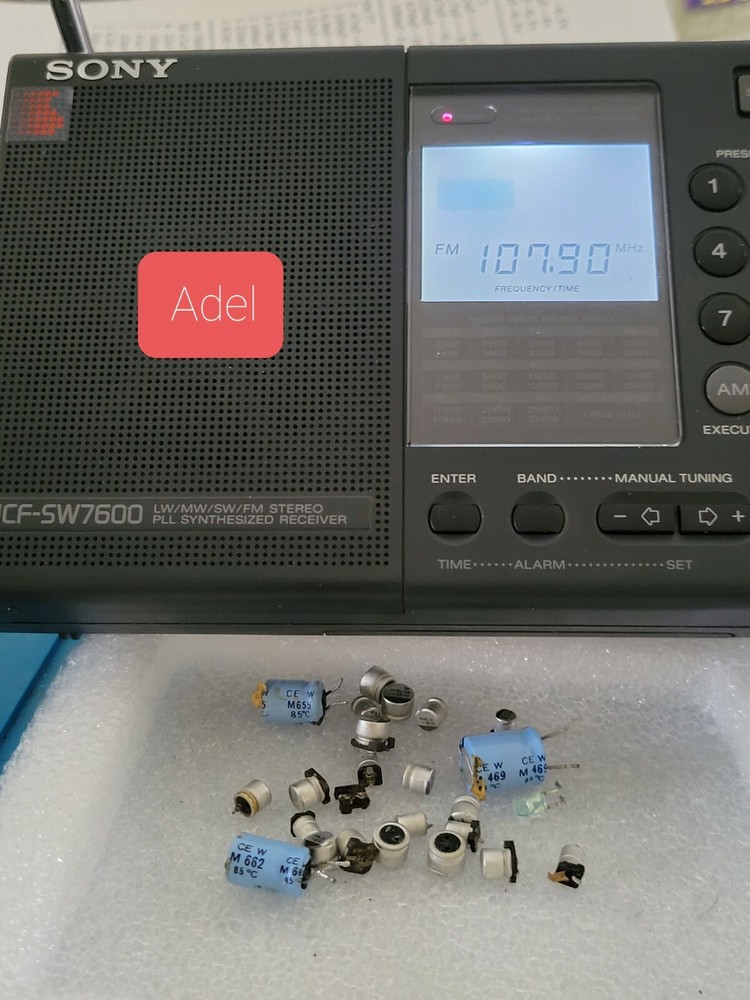 Sony ICF – SW7600 Repair Kit Panasonic & Nichicon Caps Made in Japan +Service ML
