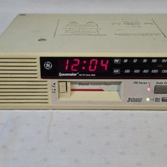 Vintage GE Spacemaker Under Cabinet AM/FM Stereo Radio Cassette Player Tested…