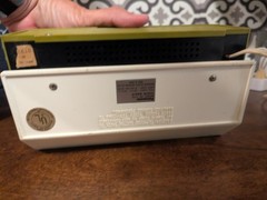 Vintage Panasonic RC-1122 Radio Alarm Clock AM Flip MCM 1970s Avocado Green