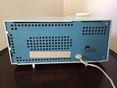 VINTAGE, 1960’S, MOTOROLA TABLETOP CLOCK RADIO, AZURE BLUE, MODEL C18B 23!!!