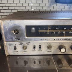 Fletcher Munson Stereo AM FM multiplex￼ Bulb tubes￼ by sansui 499 Very rare