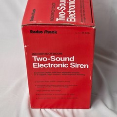 Vintage Radio Shack 49-525A Two-Sound Electronic Siren Indoor/Outdoor New In Box