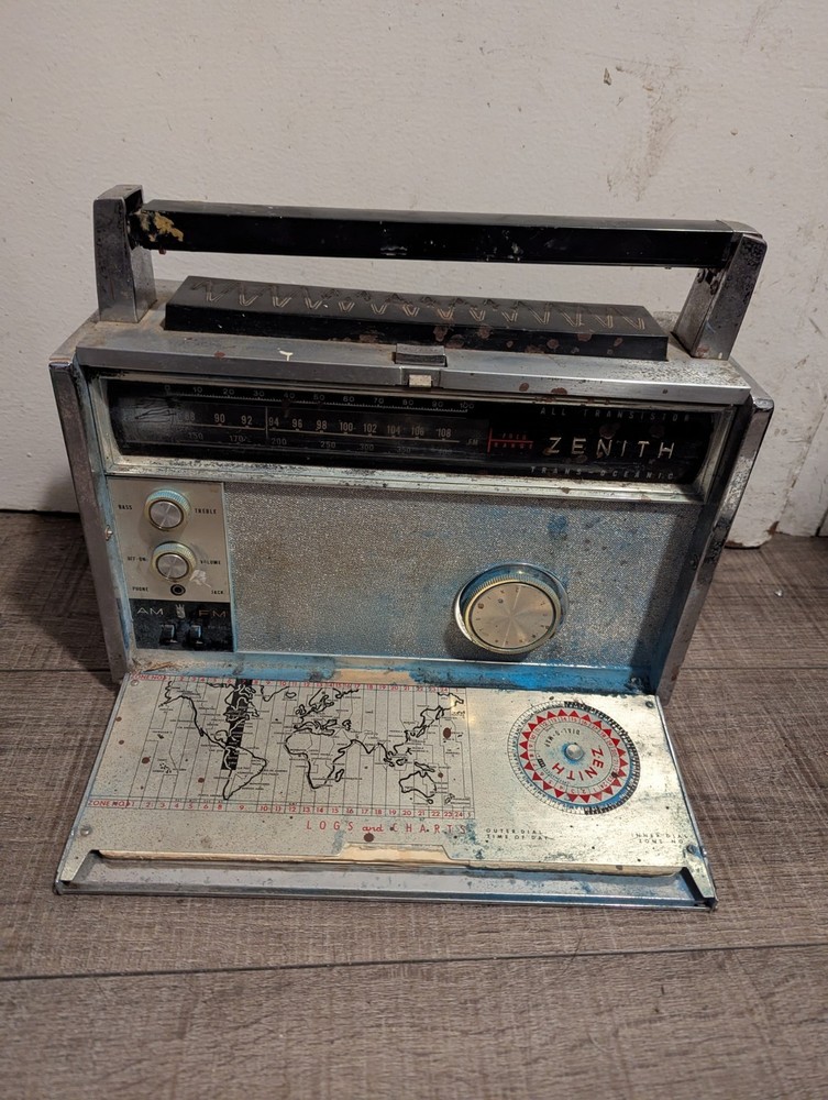 Vintage Zenith Royal 3000-1 Trans-Oceanic FM/AM Multiband Portable Radio-Working