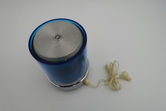 Vintage GE Blue Max « Police Light » Radio. With EXTREMELY RARE box and ear piece.