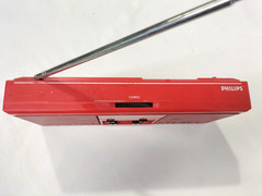 Scarce Vintage Radio Philips Spatial Stereo D-1690 Red Philips D1690 – runs – AF