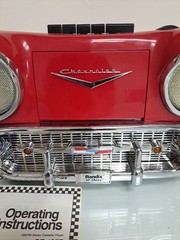 Vintage Randix Red 57 Chevy AM FM Portable Stereo Cassette Player Radio 1957