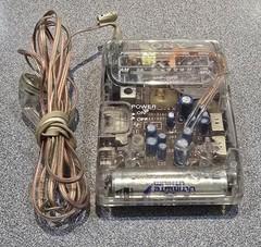 Vintage Sony SRF-39FP Clear Prison AM/FM Radio Tested W/Headphones (CLN074238)