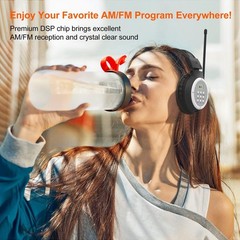 AM FM Radio Headphones Personal Portable Radio Headset am/fm Digital with Bes…