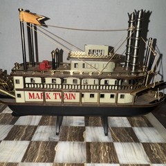 Mark Twain Riverboat AM Radio Disneyland Souvenir Working Japan Vintage Read*