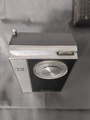 Vintage Sony TFM-850W 8 Transistor Radio FM AM With Leather Case Tested!