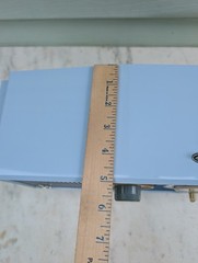 Motorola C19B8 Clock Radio Two Tone Blue Tube AM Mid Century Modern 1963