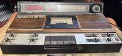 Sears “RARE” AM/FM cassette Alarm clock radio 1979 model 23400, Tested Works!!