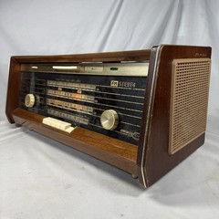 1965 Norelco Bi-Ampli Gramm FM Stereo Tube Multi-Band 75W Radio B5X43A/54 Tested