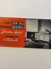 Vintage Radios By Motorola Advertising Brochure 1948 “Furniture Styled”
