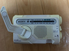 SONY ICF-B01 FM/AM RADIO LED Light Hand-Crank Power Generator White DC3V