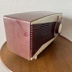 Toshiba Vacuum Tube Radio Vintage Two Band Tabletop Receiver Antique Design JP