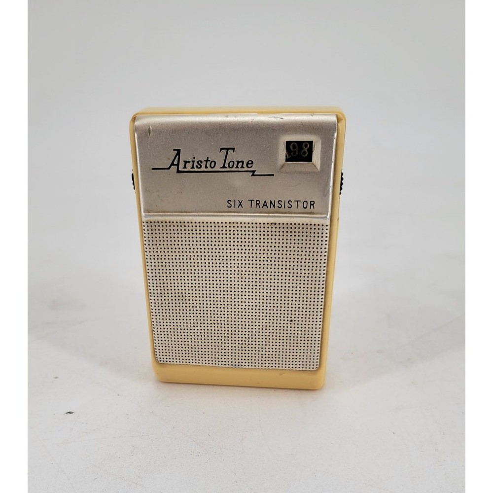 RARE Aristo-Tone 6-Transistor Pocket AM Radio Vintage – works!