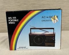 Stewart Vintage AM/FM Portable Radio Model ST 841C – AC/DC – New In Box