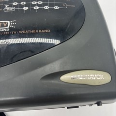 Magnavox AE2145 Portable AM FM TV Weather Radio Black . Tested And Working.