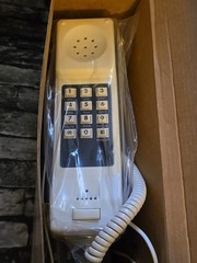 Vtg Pomtrex AM/FM TELEPHONE CLOCK RADIO White Digital Display Hong Kong Unused