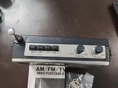 Vintage The Bandleader by Randix Portable Radio MB5552 W/Original Ear Bud,Works