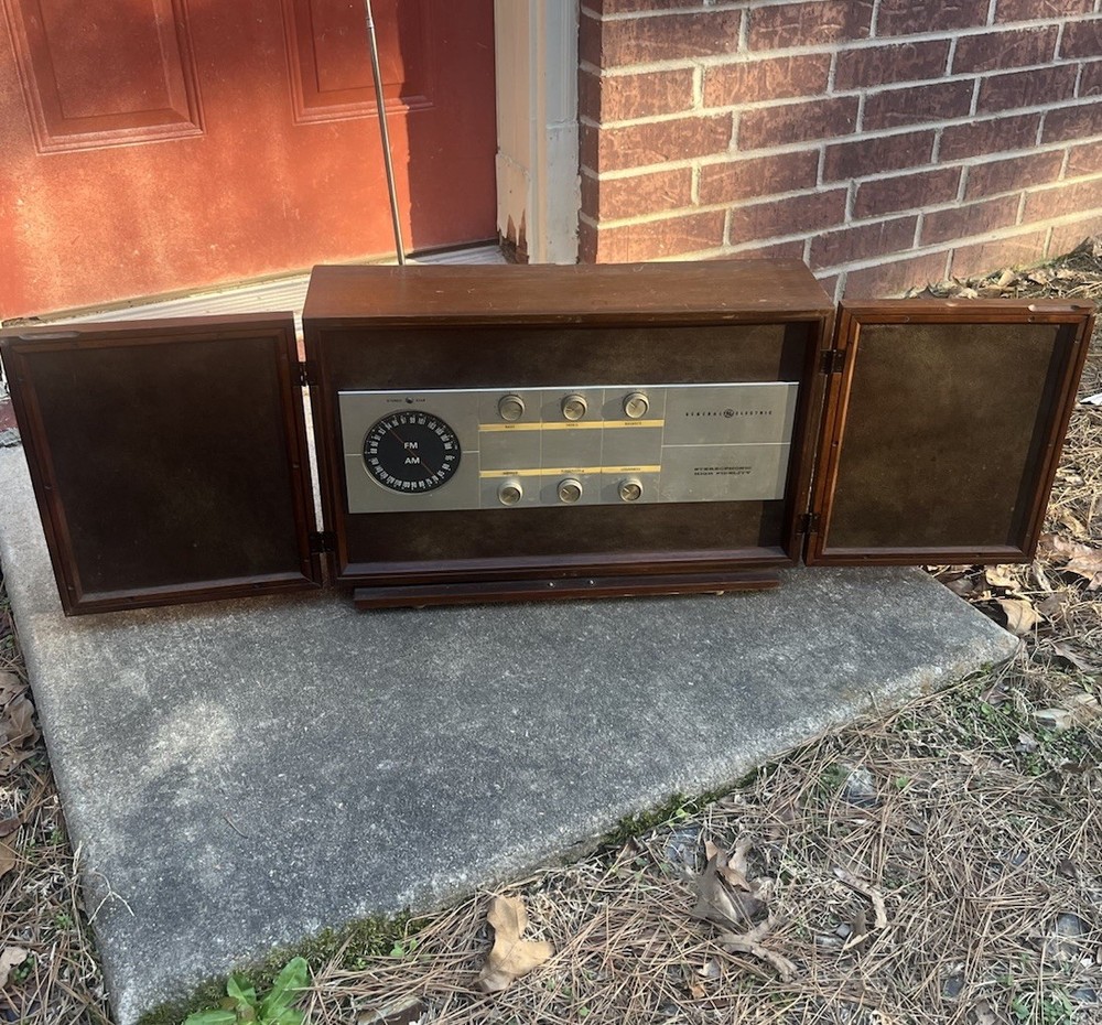 Vintage GE T-3000A Large Heavy Stereophonic High Fidelity FM Radio Stereo PARTS