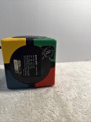D530 Vtg 1990s GPX Gran Prix ALARM RADIO CLOCK rubiks simon Multi-Color CUBE
