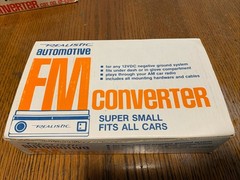 Vntg Realistic FM Car Radio Converter Model no. 12-1350 B Brand New In Box!