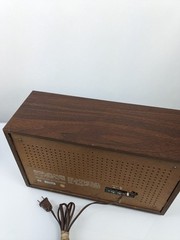 Sony Radio ICF-9650W AM/FM Tabletop Stereo Woodworks Fidelity Sound Tested Works