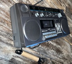 Vintage Sears Boombox Radio SR2100 Series Stereo Ghetto blaster 80s Working Read