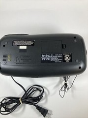 Lenoxx Sound AM/FM Digital Clock Radio Cassette Player Model CR-186 Tested Works