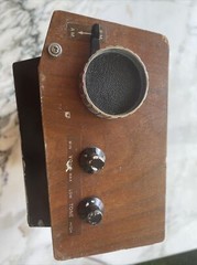 Vintage Sony Brown Wired FM – AM Solid State Digimatic Alarm Flip Clock Radio