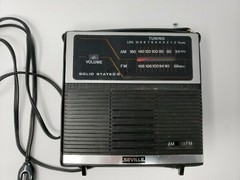 Vintage Seville AM/FM Radio Model 1805 Hong Kong Electric/Battery Power Works!