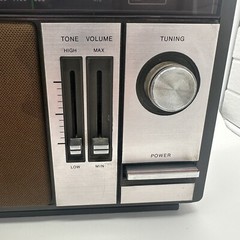 Sony Radio Model ICF-9540W AM/FM 2 Band 6 Transistor Woodgrain Clean Tested