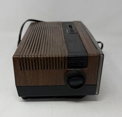 Vintage GE 7-4305D Flip Clock Radio Walnut Grain AM/FM Alarm Works Tested