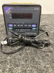 Vintage Soundesign Morning Call Black Cube Clock Radio AM/FM Digital Clock Timer