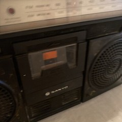 SANYO M-9920 Stereo Vintage AM/FM Radio Cassette Recorder Boombox -Untested-