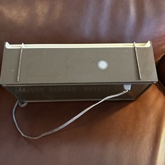 Sears Silvertone AM/FM Radio Tube Type Vintage 1960&rsquo;s Ivory/Brown WORKS!!