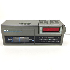 Vintage Sears Roebuck AM/FM Cassette Clock Radio Tape 225.23415 Tested READ