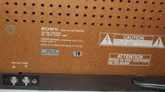 Sony Wood Grain Look Table Top Working AM/FM Plug In Radio Model ICF-9740W