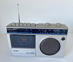 Randix MCR46 AM/FM Radio Cassette Recorder 11&Prime; Parts or Repair – VTG 1980s READ