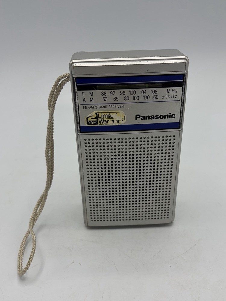 Vintage Panasonic AM/FM Portable Radio Model RF-503 W/Original Case Tested Works