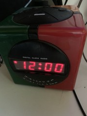 D530 Vtg 1990s GPX Gran Prix Radio Alarm Clock Rubik Simon Multi-Color CUBE EUC