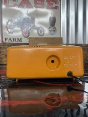 Vintage Sears Solid State Radio/alarm. Orange And White. Very Cool